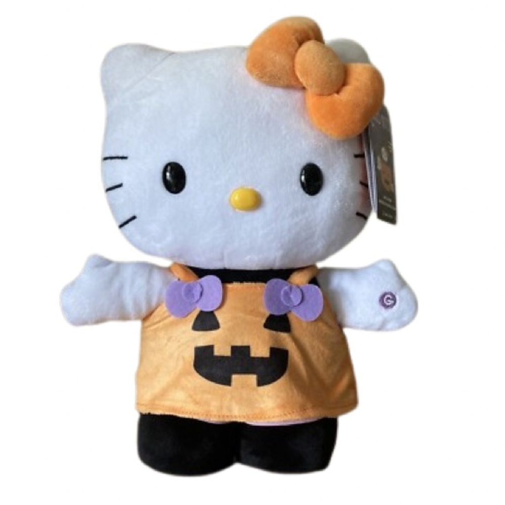 HELLO KITTY ANIMATRONIC SIDE STEPPER PUMPKIN OUTFIT